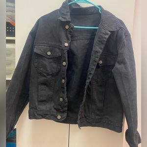 Black jean jacket